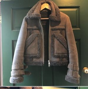 ♥️Allsaints shearling coat jacket ♥️